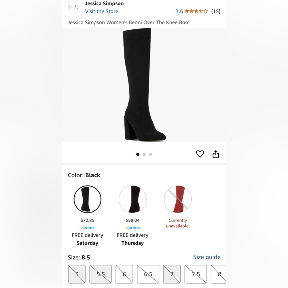Jessica Simpson Benni Over The Knee Boots